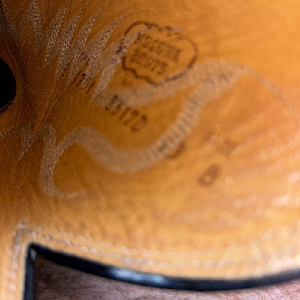 Nocona  American Made Vintage  Western Cowboy  Boots Leather 13B​​​ - Picture 7 of 10